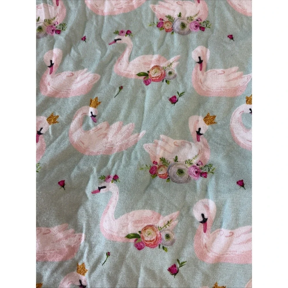 Lot of 6 Pieces‎ 5T Vive and Mack Bamboo Girls Pajama set Floral Swans Flamingos